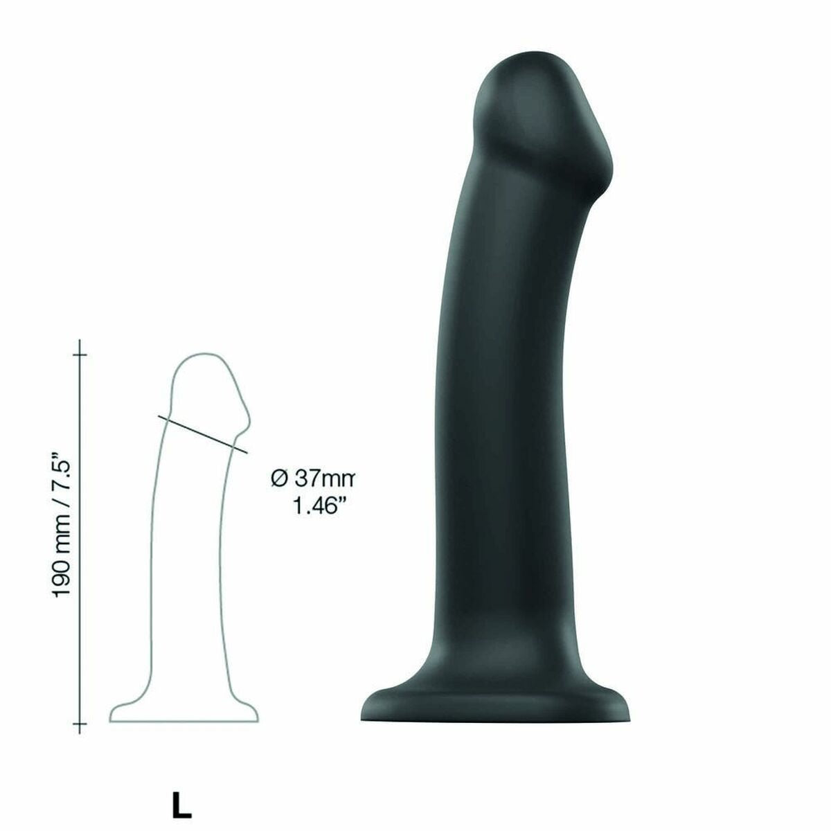 Dildo Semi-Réaliste Double Densité – Strap-On Élégant