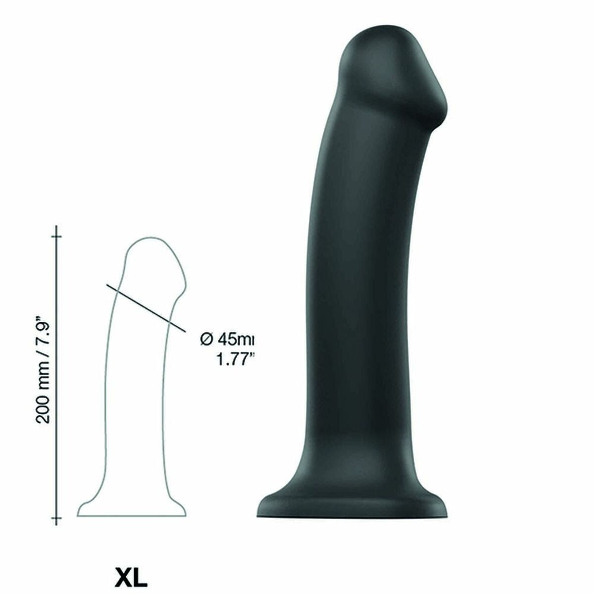 Dildo Semi-Réaliste Double Densité – Strap-On Élégant