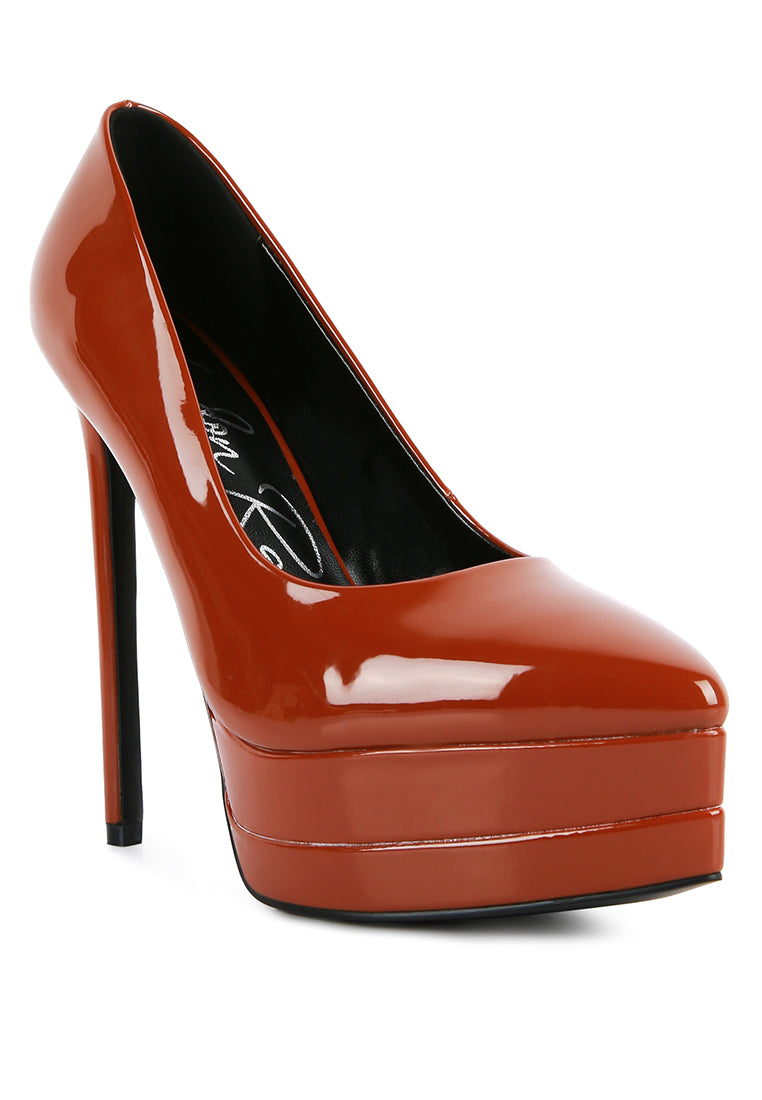 Escarpins Vernis – Plateforme Élégante
