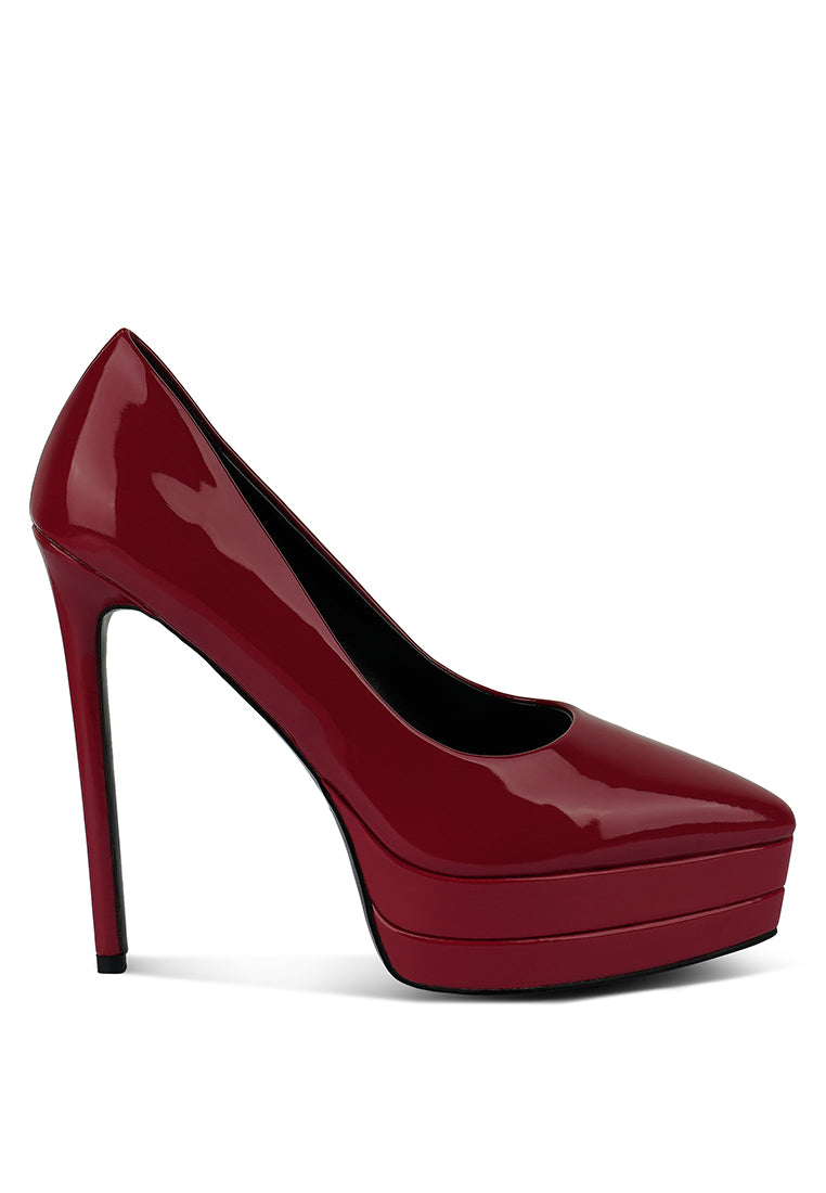 Escarpins Vernis – Plateforme Élégante