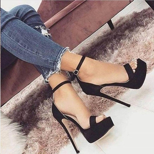 Sandales Plateforme 14.5 cm – Sexy Été & Sangle Cheville