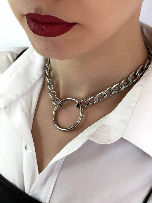 Collier Anneau Chaîne – Bijou Choker